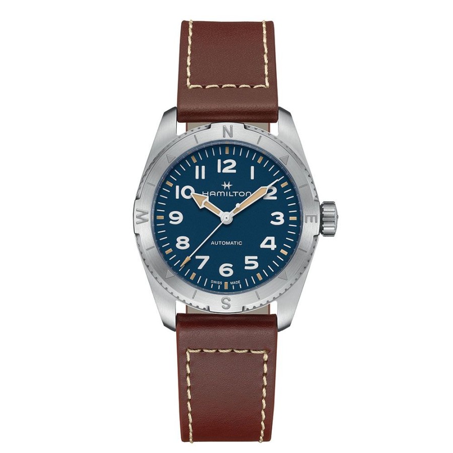 Orologi Hamilton Orologi Hamilton Uomo | Orologio Hamilton Khaki Field Expedition Blu 37 Mm