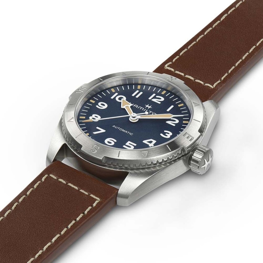 Orologi Hamilton Orologi Hamilton Uomo | Orologio Hamilton Khaki Field Expedition Blu 37 Mm