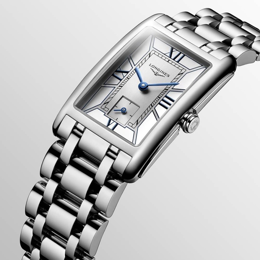 Orologi Longines Orologi Longines Donna | Orologio Longines Dolcevita Quarzo Acciaio Bianco 23,30 Mm X 37 Mm