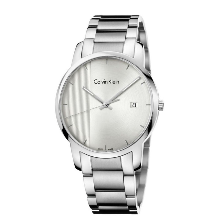 Orologi Calvin Klein Orologi Calvin Klein Uomo | Orologio Calvin Klein Uomo In Acciaio Collezione City Con Quadrante Argente