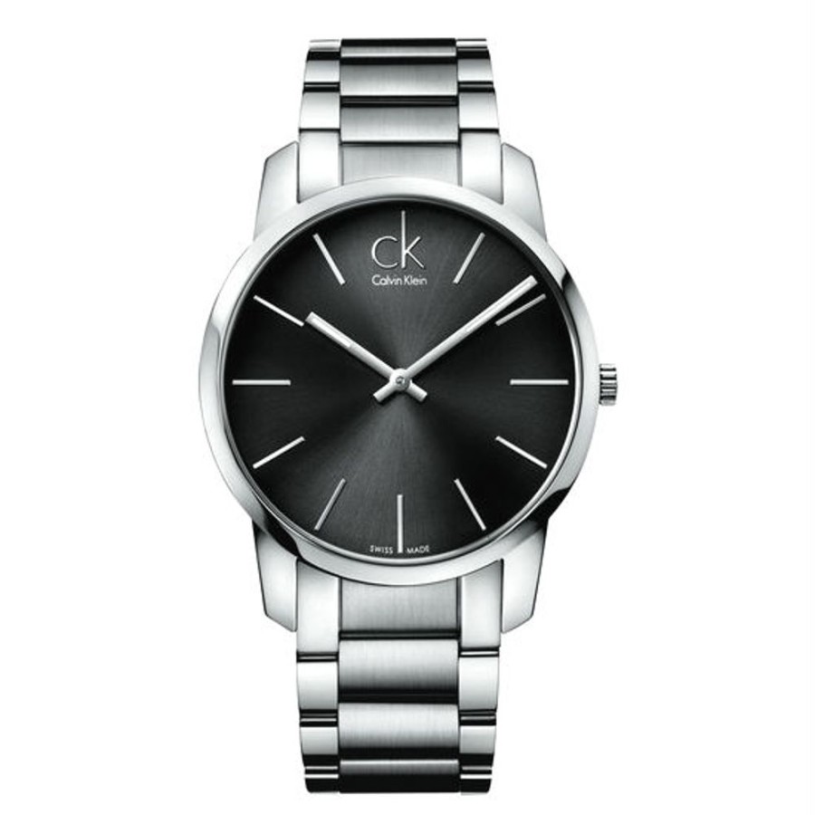 Orologi Calvin Klein Orologi Calvin Klein Uomo | Orologio Calvin Klein Uomo City Con Quadrante Grigio Freddo