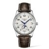 Orologi Longines Orologi Longines Uomo | Orologio Longines Master Collection Automatico Argento Pelle Marrone 40 Mm