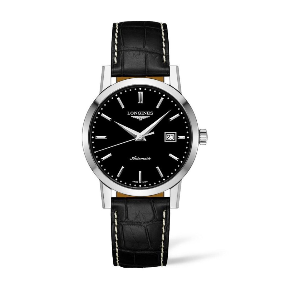 Orologi Longines Orologi Longines Uomo | Orologio Longines 1832 Automatico Acciaio Pelle Nera 40 Mm