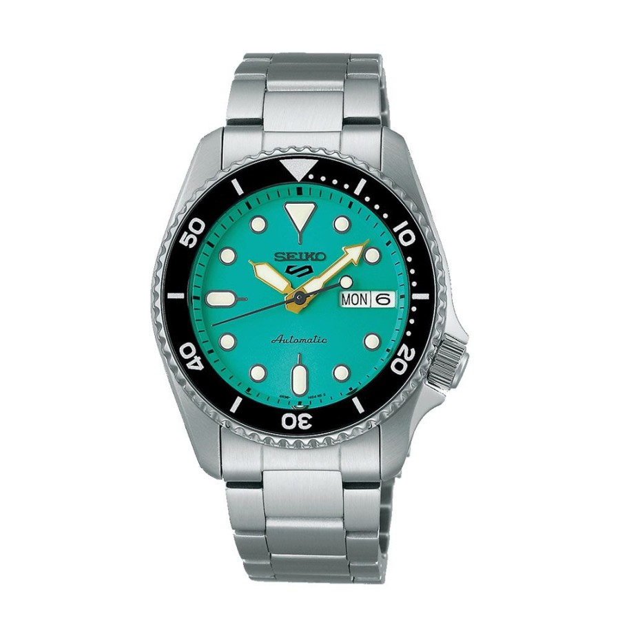 Orologi Seiko Orologi Seiko Uomo | Orologio Seiko 5 Sport Automatico Verde Acqua 38 Mm