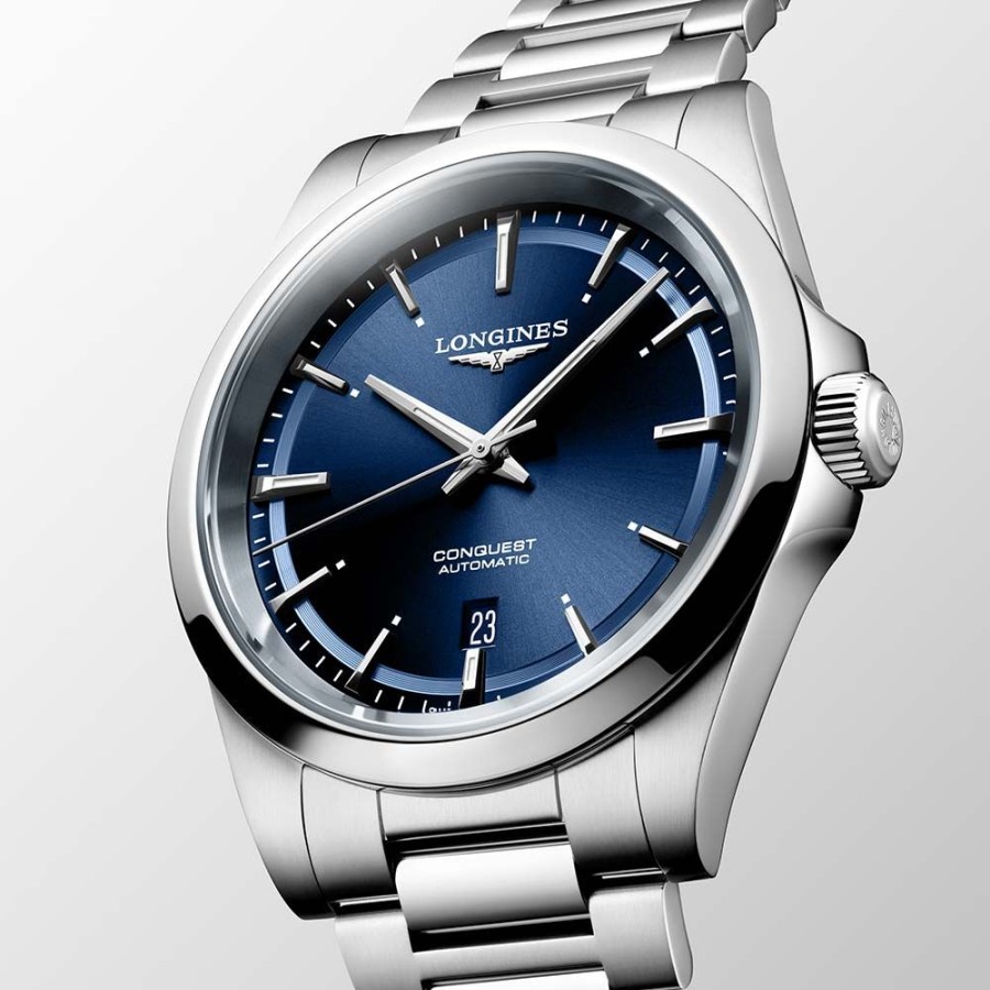 Orologi Longines Orologi Longines Uomo | Orologio Longines Conquest 2023 Blu Automatico 41 Mm