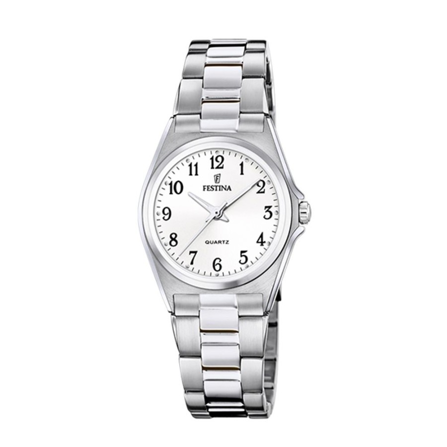 Orologi Festina Orologi Festina Donna | Orologio Festina Classic Bianco Acciaio 31 Mm