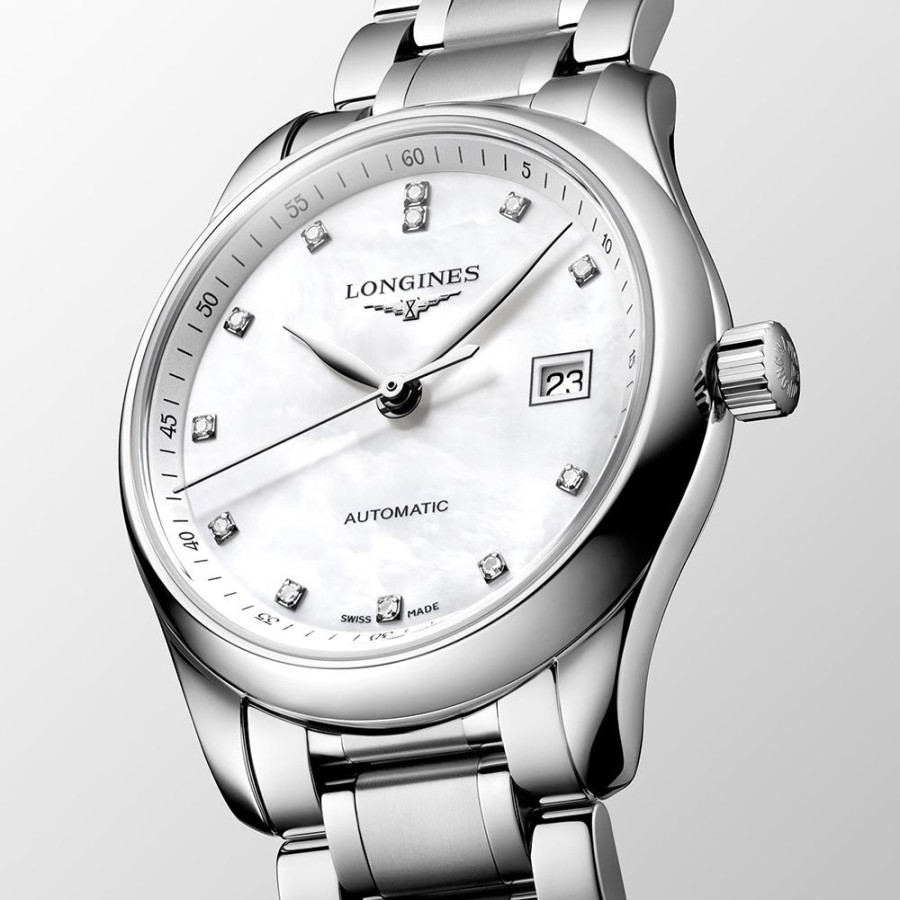 Orologi Longines Orologi Longines Donna | Orologio Longines Master Collection Automatico Acciaio Madreperla 29 Mm