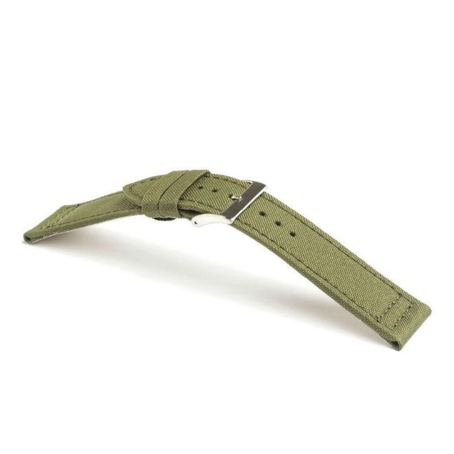 Orologi Campagnolo | Cinturino In Pelle E Canvas Color Verde Militare