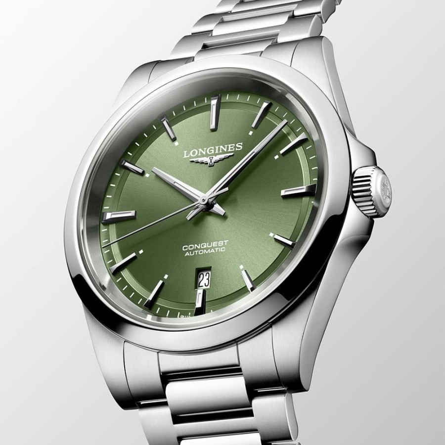 Orologi Longines Orologi Longines Uomo | Orologio Longines Conquest 2023 Verde Automatico 41 Mm