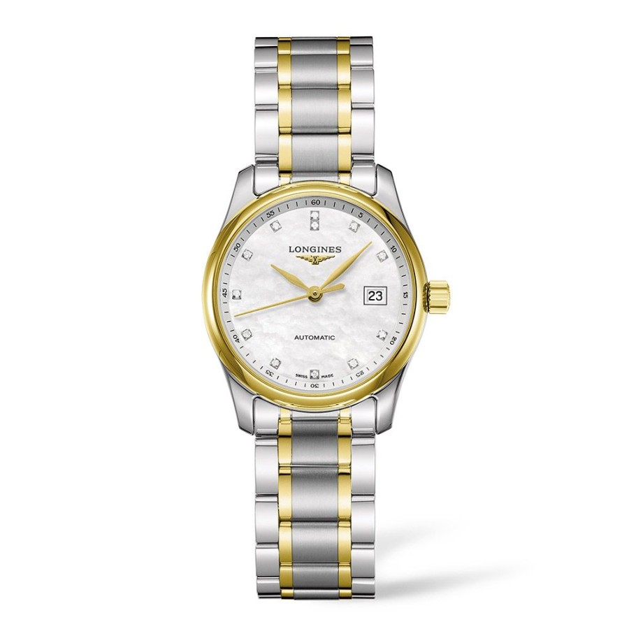 Orologi Longines Orologi Longines Donna | Orologio Longines Master Collection Madreperla Acciaio Dorato 29 Mm