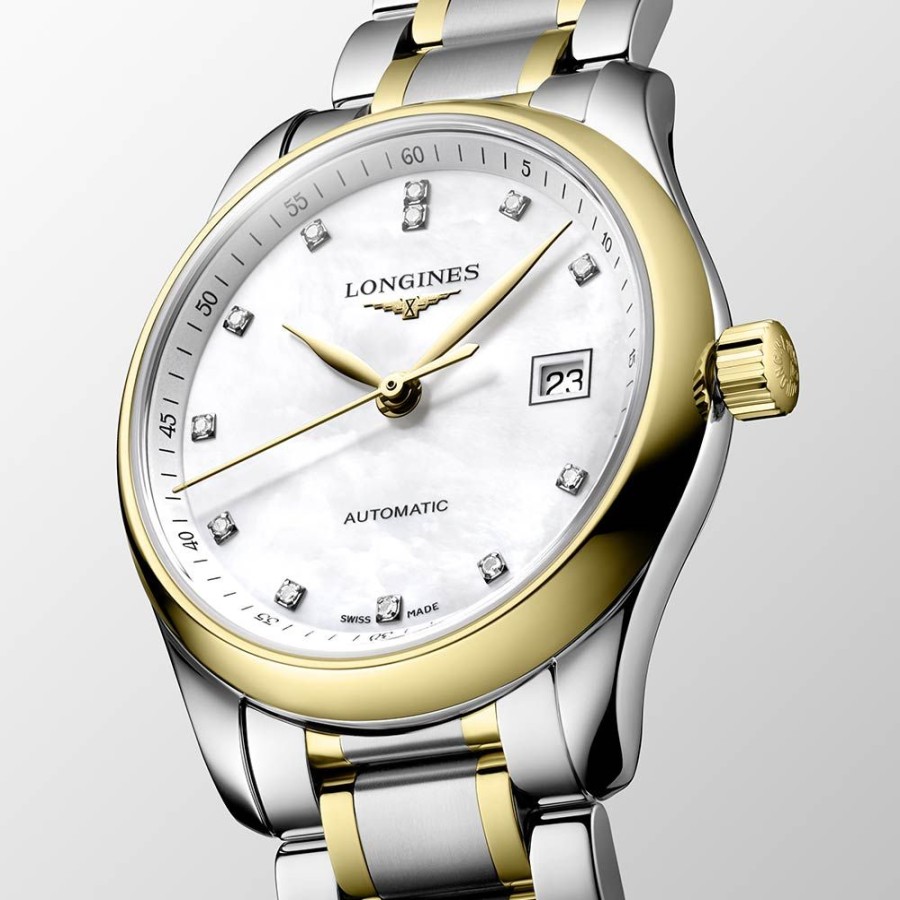 Orologi Longines Orologi Longines Donna | Orologio Longines Master Collection Madreperla Acciaio Dorato 29 Mm