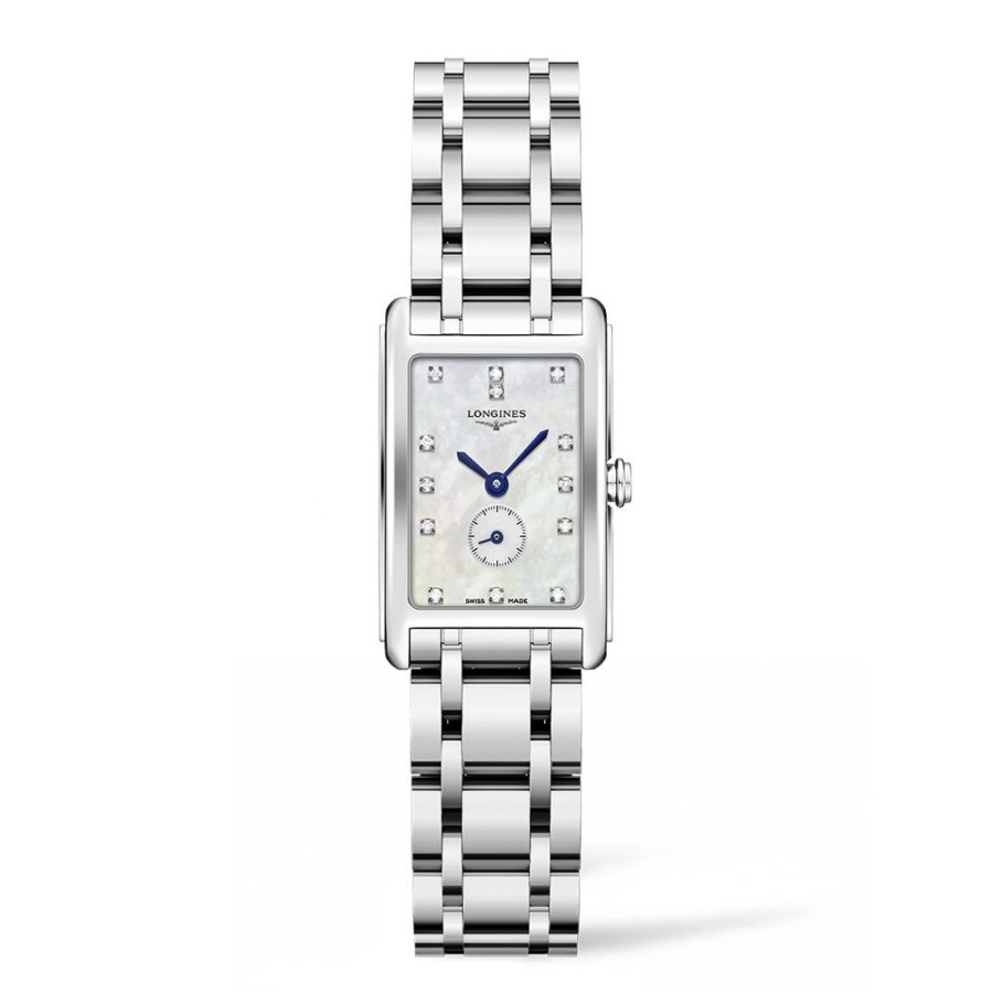 Orologi Longines Orologi Longines Donna | Orologio Longines Dolcevita Quarzo Acciaio Madreperla Bianca 20,80 X 32 Mm