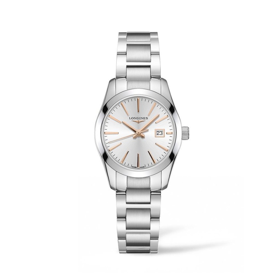 Orologi Longines Orologi Longines Donna | Orologio Longines Conquest Classic Argento Quartz 29,5 Mm