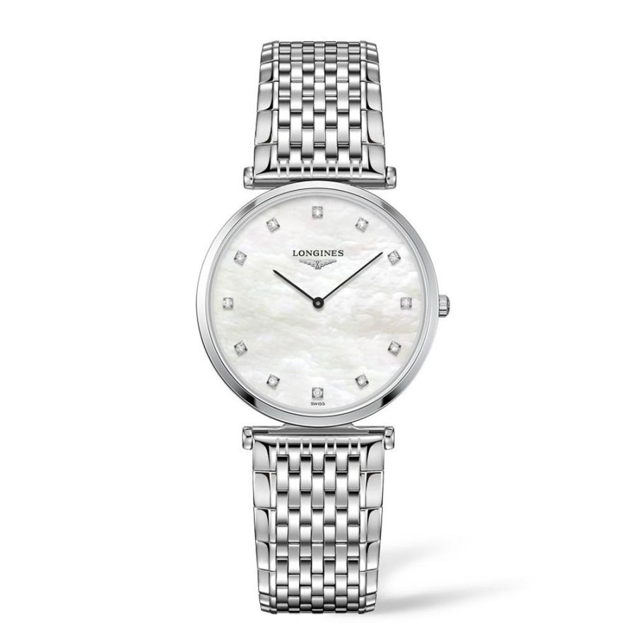 Orologi Longines Orologi Longines Donna | Orologio Longines La Grande Classique Acciaio Diamanti Madreperla Quarzo 29 Mm