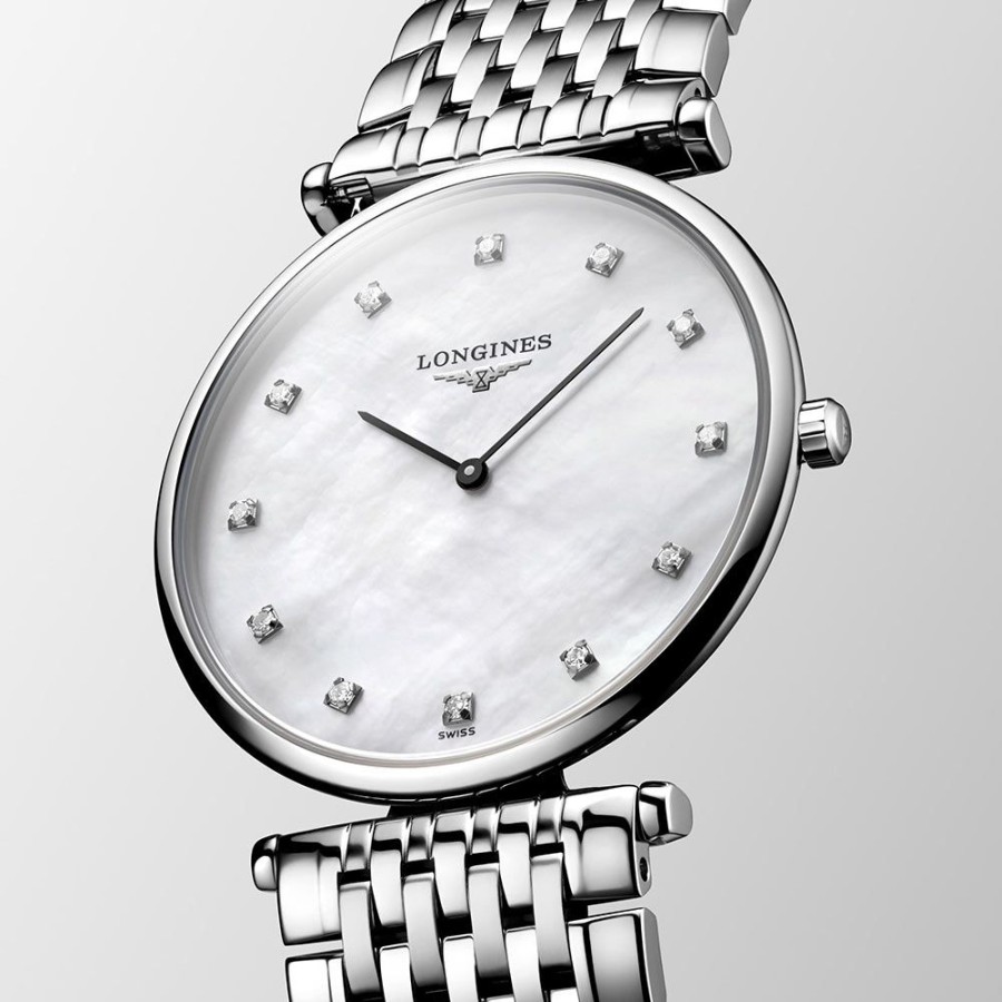 Orologi Longines Orologi Longines Donna | Orologio Longines La Grande Classique Acciaio Diamanti Madreperla Quarzo 29 Mm