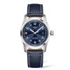 Orologi Longines Orologi Longines Uomo | Orologio Longines Spirit Automatico Blu Pelle 40 Mm