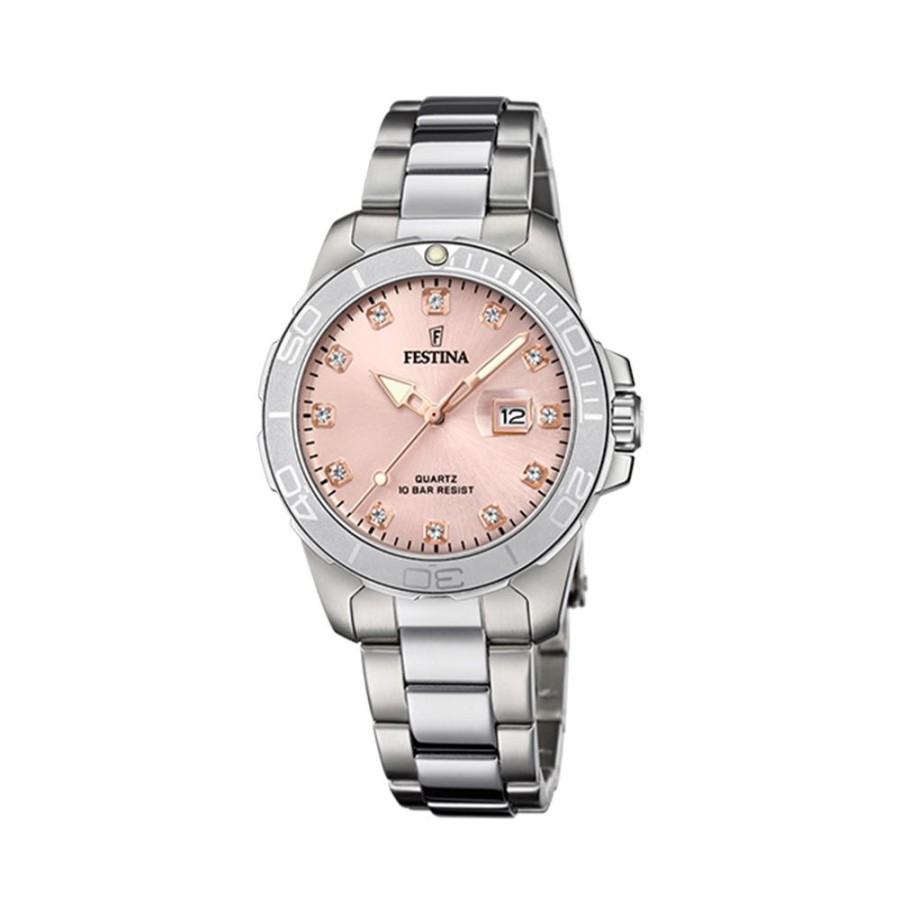 Orologi Festina Orologi Festina Donna | Orologio Festina Elegance Quartz Full Cristal 34 Mm