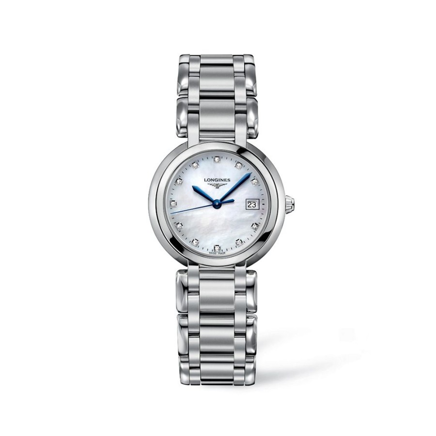 Orologi Longines Orologi Longines Donna | Orologio Longines Primaluna Madreperla E Diamanti Quartz 30 Mm